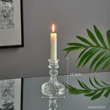 Castiçal De Vidro Enfeite Decoração Porta Vela Foto mini 4
