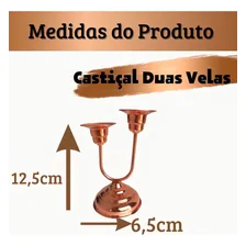 Castiçal Em Cobre Duas Velas Foto mini 3