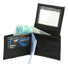 Cateira De Bolso Masculina Slim Em Couro Preta Confortavel Cor PRETA LF Foto mini 2