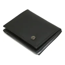 Cateira De Bolso Masculina Slim Em Couro Preta Confortavel Cor PRETA LF Foto mini 1
