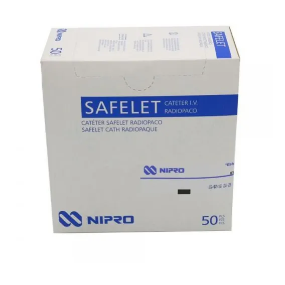 Cateter Intravenoso 18g Cx C/ 50 Und - Safelet Cath Nipro Foto 1