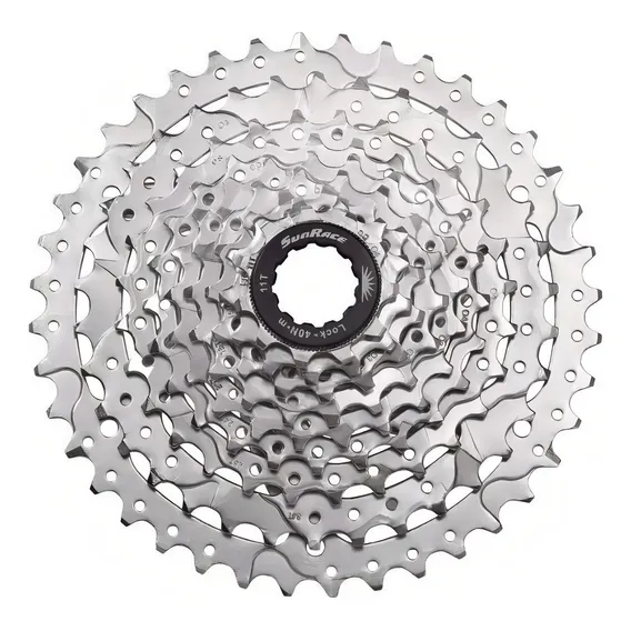 Catraca Cassete Sunrace M980 9v 11/40d Cromada Cor Prateado Foto 1