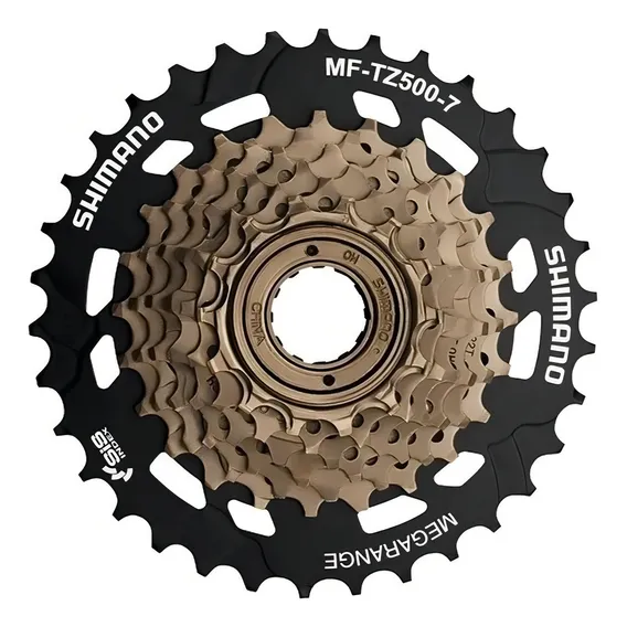Catraca Roda Livre Shimano Tourney Tz500 14 /34 7v Megarange Foto 1