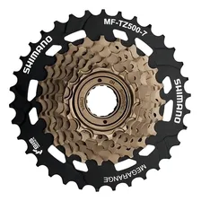 Catraca Shimano Roda Livre Rosca 7v 14-34d Tourney Mf-tz500 Foto mini 1