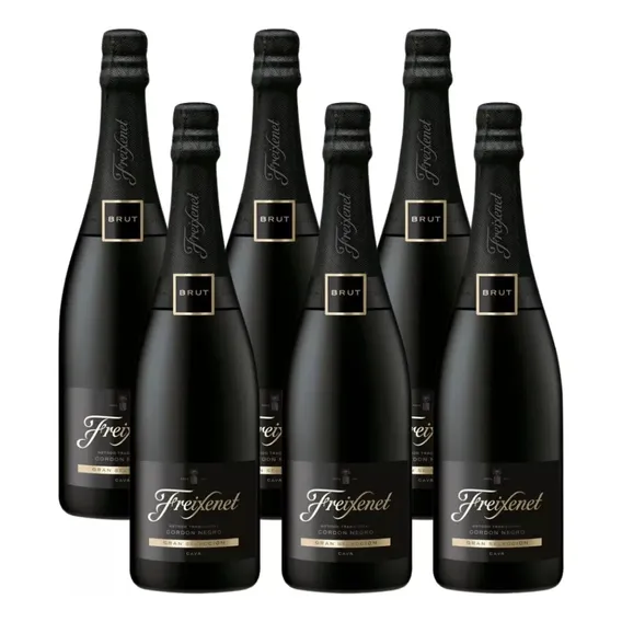 Cava Freixenet cord贸n negro brut 750ml bc kit com 6 Freixenet cordon negro adega 0.75l Foto 1