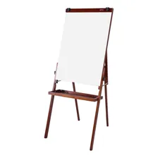 Caval Porta Bloco Flip Chart Quadro Branco Souza Mogno 2515 Foto mini 1