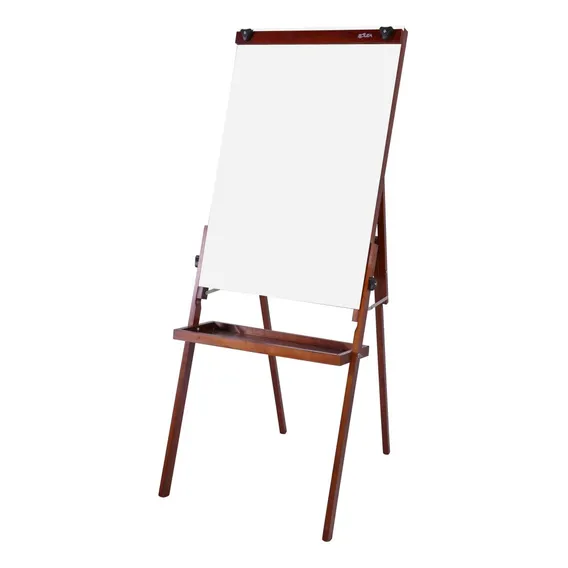 Caval Porta Bloco Flip Chart Quadro Branco Souza Mogno 2515 Foto 1