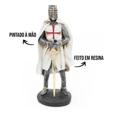 Cavaleiro Templário Guerreiro Medieval Resina Estatueta Cor Outro Foto mini 3