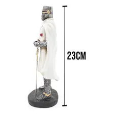 Cavaleiro Templário Guerreiro Medieval Resina Estatueta Cor Outro Foto mini 2