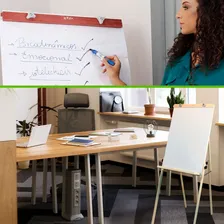Cavalete Flip Chart Dobrável Quadro Branco + Foto mini 2