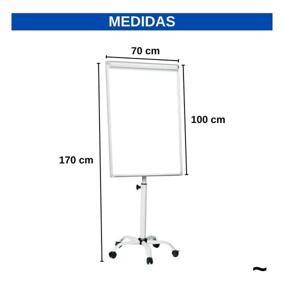 Cavalete Flip Stalo Chart C/ Rodas Stalo Foto 1