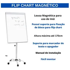 Cavalete Flip Stalo Chart C/ Rodas Stalo Foto mini  3