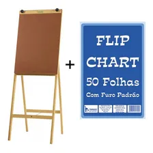 Cavalete Madeira Souza + 1 Bloco Flip Chart Foto mini 1