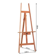 Cavalete Para Pintura Trident Expositor Luxo Modelo 12035 Cor Mogno Foto mini 2