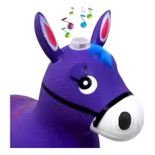 Cavalinho Upa Upa Brinquedo Pula Pula Musical Borracha 52cm Foto mini 3