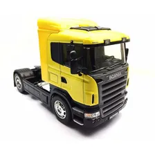 Cavalo Mecânico Miniatura Scania Toco R470 Coleção 1:32 Cor Amarelo Foto mini 3