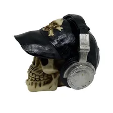 Caveira Crânio Decorativo Em Resina Foto mini 2