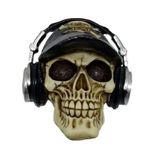 Caveira Crânio Decorativo Em Resina Foto mini 1