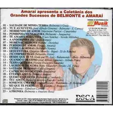 Cd Belmonte E Amaraí Os Grandes Sucessos 23 Músicas Foto mini 2