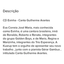 Cd Evinha Canta Guilherme Arantes Foto mini 4