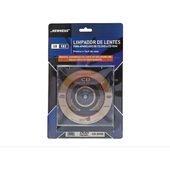 Cd Limpador De Lentes - Para Aparelhos De Cd, Dvd E Cd-rom Foto 1