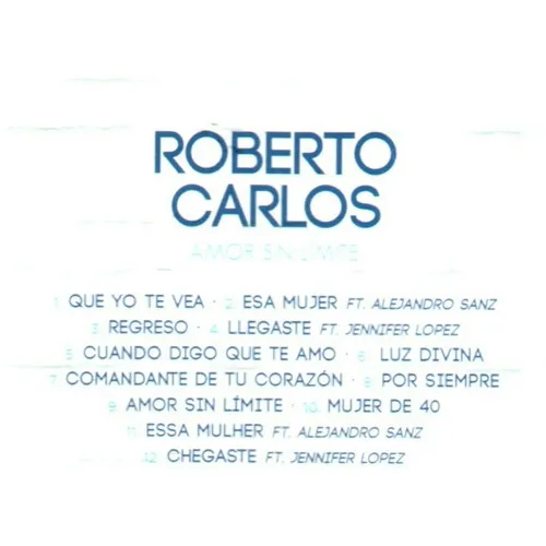 Cd Roberto Carlos Amor Sin Limite(espanhol)100% Original Foto 1