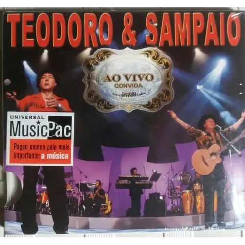 Cd Teodoro & Sampaio Ao Vivo Convida 17 Musicas Novo Foto 1