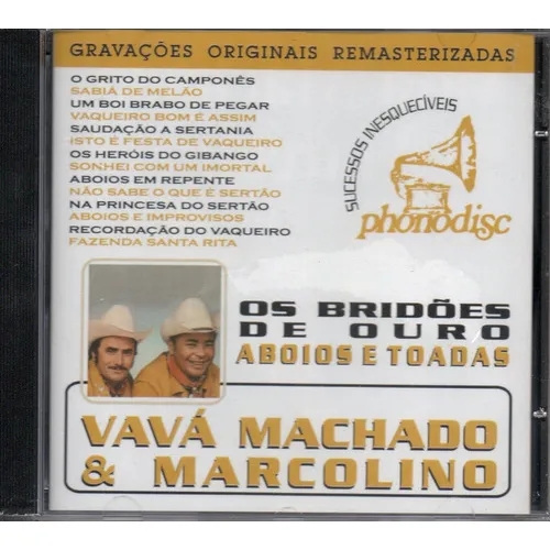 Cd Vavá Machado & Marcolino - Os Bridões De Ouro Foto 1
