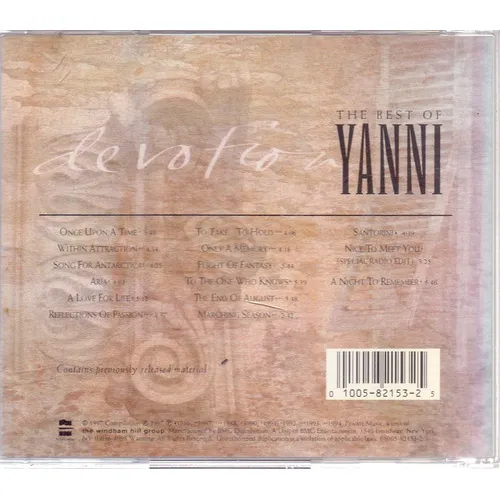 Cd Yanni - Devotion - The Best Of Yanni Foto 1
