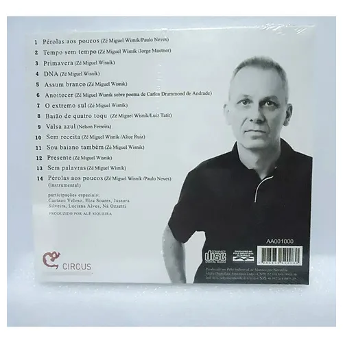 Cd - Zé Miguel Wisnik: Pérolas Aos Poucos (2003) / (2016) Foto 1