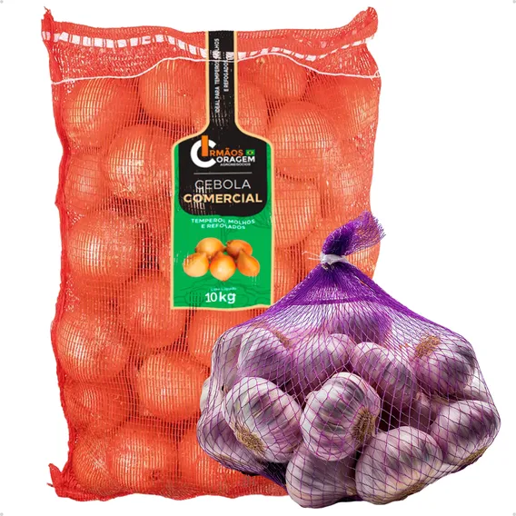 Cebola Branca Irmãos Coragem Saco 15kg E Alho Roxo 500gr Foto 1