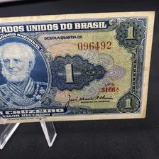Cédula Brasileira De 1 Cruzeiro Abnc C011 - Mbc Foto mini 3
