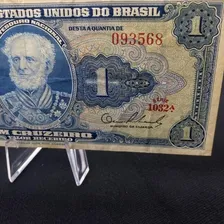 Cédula Brasileira De 1 Cruzeiro Abnc C011 - Mbc Foto mini 4