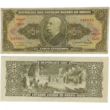 Cédula Brasileira De 5 Cruzeiros Tdlr C072 - Mbc Foto mini 1