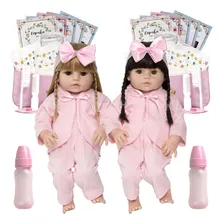 Cegonha Bonecas Reborn Bonecas Reborn Pagão Rosa Foto mini 1