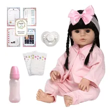 Cegonha Reborn Bonecas Reborn Bonecas Reborn com Conjunto Rosa e Acess贸rios Foto mini 1