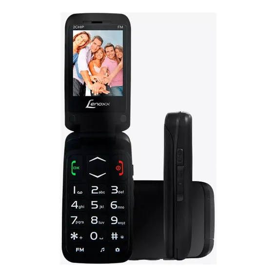 Celular Flip Lenoxx CX-908 Dual SIM 32 MB Preto Foto 1