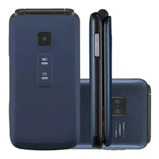 Celular Flip Vita Azul dual chip quadriband P9020 Multilaser cor azul Foto mini 3