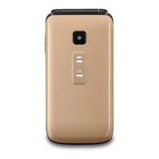Celular Flip Vita Dourado Dual Chip P9043 Multila Cor Dourado/Preto Foto mini  2