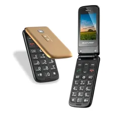 Celular Flip Vita Dourado Dual Chip P9043 Multila Cor Dourado/Preto Foto mini 4