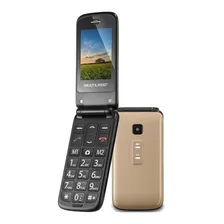 Celular Flip Vita Dourado Dual Chip P9043 Multila Cor Dourado/Preto Foto  mini 1