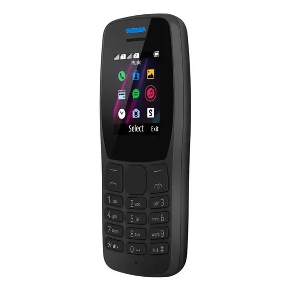 Celular Idosos Nokia 110 Preto Rádio Fm E Leitor Mp3 Foto 1