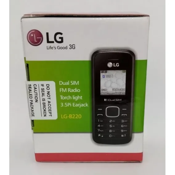 Celular LG B220 3g Dual Sim 32mb Ram 32mb Interna Cor Preto Foto 1