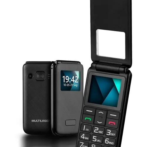 Celular Para Idoso Multilaser Flip Vita Dual Sim Botão Sos Foto 1