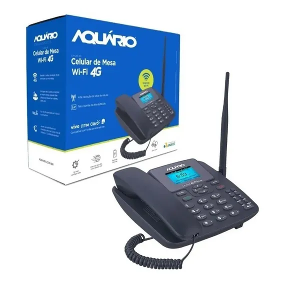 Celular Rural De Mesa Aquário 2 Chip Internet 2g 3g 4g Wifi Foto 1