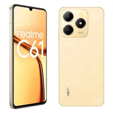 Celular Smartphone Realme C61 Dual Sim 128 Gb 4 Gb Ram Dourado Foto mini  3