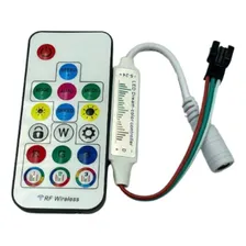 Central Controladora Controle Fita Led 2811 358 Efeitos Cor da luz Controlador RGB Tensão de operação 5-12v 110V/220V Foto mini 1