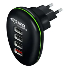 Central De Recarga Usb 4 Portas 2.4a 12w 9278-r.03 Comtac Foto mini 1