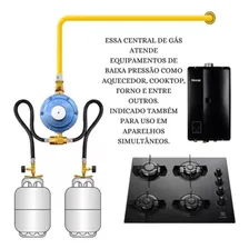 Central Gás Glp P/ 2 Botijões P13 Regulador 7kg Saída 1/2 Foto mini 3
