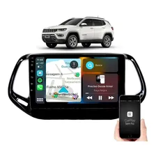 Central Multimidia 10'' Jeep Compass 2017 Acima Android Gps Foto mini  3